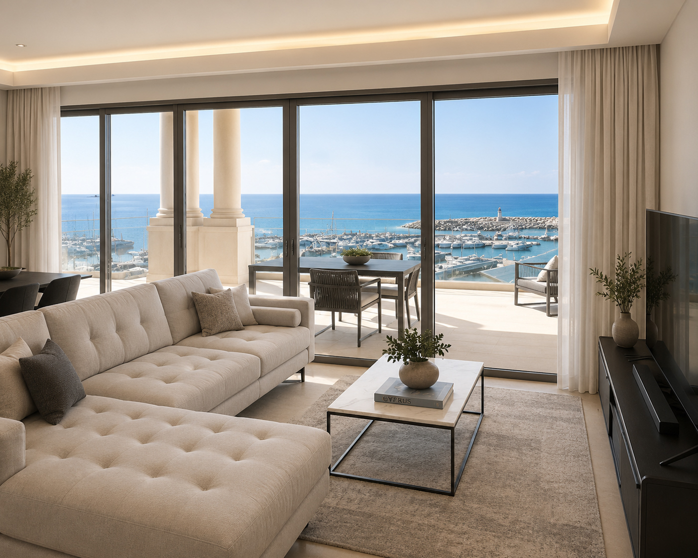 Апартаменты с 2 спальнями в Nireas Residences, Limassol Marina