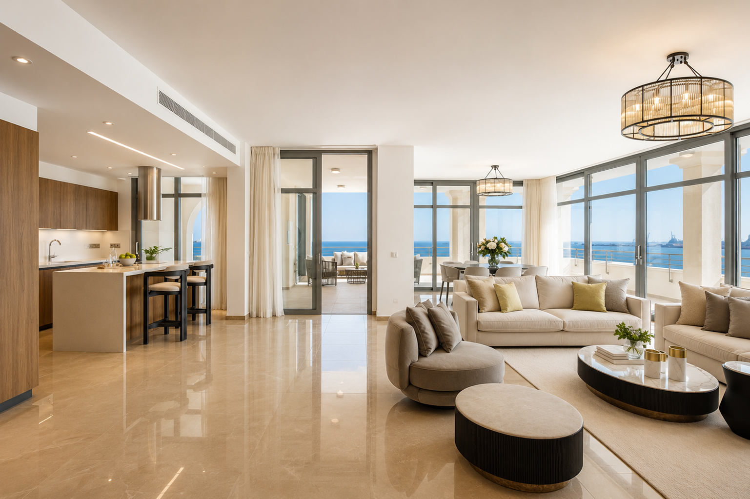 Пентхаус с 4 спальнями в Castle Residences, Limassol Marina